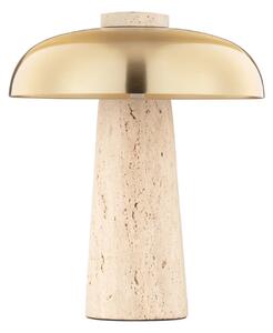 Nova Luce Stolní lampa LENTO travertin G9 3x5W Barva: Černá