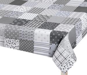 Bellatex Ubrus ADÉLA Patchwork šedá, rozměr 50x50 cm