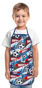 Bellatex Dětská zástěrka Fotbal, rozměr 37 x 47 cm, pro děti ve věku 3 - 5 let
