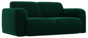 Lahvově zelená sametová dvoumístná pohovka Windsor & Co Lola 170 cm