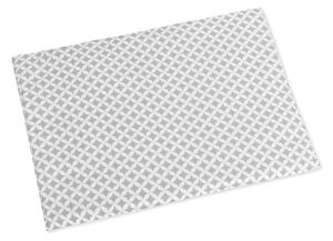 Bellatex Polštářek pro kojence do postýlky 42x32 cm tenký Kosočtverec šedá, bílá