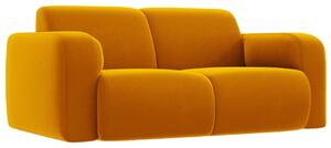 Žlutá sametová dvoumístná pohovka Windsor & Co Lola 170 cm