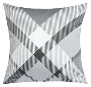 Bellatex Povláček bavlněný satén 40x40 cm Káro Šedá,Bílá