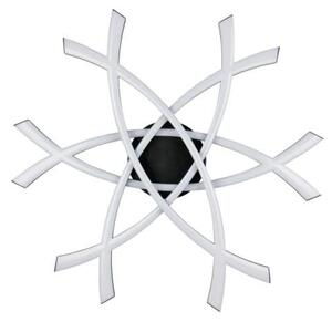 Trio Leuchten R63691132 POLLOCK - Stropní LED černé svítidlo 62 x 59cm, 33W, 3800lm, 3000K (Moderní stropní přisazený lustr v černé barvě)