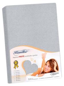 Bellatex Prostěradlo froté středně šedá rozměr 90x200 cm