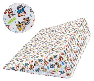 Bellatex Klínový podhlavník 80x50x20 cm Superhrdinové Červená,Modrá,Bílá