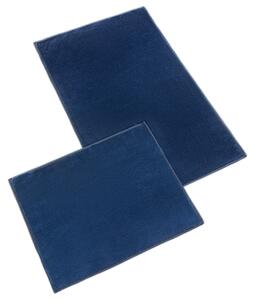 Bellatex koupelnové předložky BANYGOLD bez výkroje sada 60x100, 60x50 cm Tmavě modrá