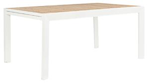 Bílý hliníkový zahradní rozkládací jídelní stůl Bizzotto Belmar II. 160/240 x 100 cm