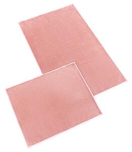 Bellatex koupelnové předložky BANYGOLD bez výkroje sada 60x100, 60x50 cm Růžová