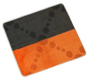 Bellatex koupelnová předložka BANY 60x50 cm bez výkroje Paprsek Šedá,Oranžová