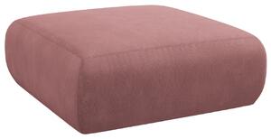 Růžová čalouněná podnožka Windsor & Co Lola 100 x 100 cm