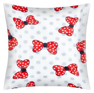 Bellatex Polštářek ELLÍK dětský motiv 35x40 cm Mašle Červená,Bílá,Šedá
