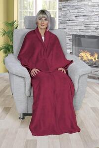 Bellatex Korall televizní pytel 150x180 cm 150x180 cm Víno Bordová