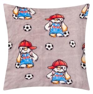 Bellatex Polštářek ELLÍK dětský motiv 35x40 cm Pejsek s míčem Šedá,Modrá,Červená
