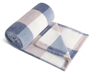 Bellatex Přikrývka Kemping PLUS 150x200 cm Kostka Modrá