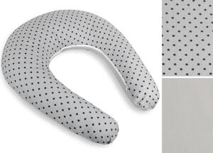 Bellatex Povlak na kojicí polštář na zip po obvodu 180 cm Hvězdička malá šedá
