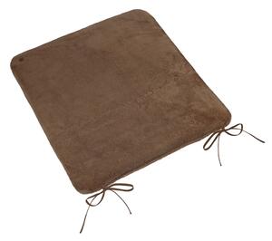 Bellatex Sedák hladký Korall micro 40x40 cm Kávová