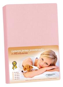 Bellatex prostěradlo jersey LUX Růžová rozměr 90x200 cm
