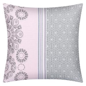 Bellatex Povláček bavlněný 40x40 cm Ornament Růžová,Šedá,Bílá
