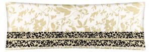 Bellatex POVLAK na relaxační polštář Lístky Bílá,Béžová rozměr 45x120 cm