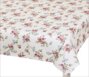 Bellatex Ubrus DITA 120x140 cm Růžička pnoucí růžová, béžová, zelená, rozměr 140x200 cm