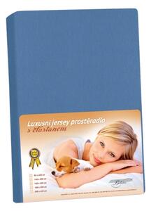 Bellatex prostěradlo jersey LUX Tmavě modrá rozměr 90x200 cm