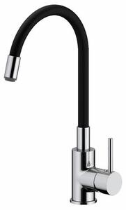 Dřezová baterie S-line Pro se silikonovým ramínkem černá/chrom SIKOBSLPRO290C