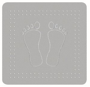 Protiskluzová podložka do vany Kleine Wolke Foot šedá 55x55 cm 4388189002