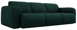 Lahvově zelená čalouněná třímístná pohovka Windsor & Co Lola 235 cm