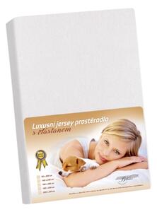 Bellatex prostěradlo jersey s elastanem bílá rozměr 90x200 cm