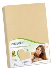 Bellatex Prostěradlo jersey světlá béžová rozměr 90x200 cm