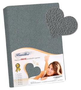 Bellatex Prostěradlo froté tmavá šedá rozměr 90x200 cm