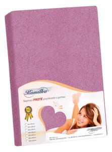 Bellatex Prostěradlo froté tmavá fialová rozměr 90x200 cm