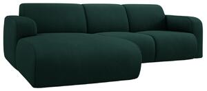 Lahvově zelená čalouněná rohová pohovka Windsor & Co Lola 250 cm, levá