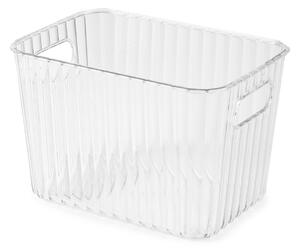 Compactor úložný organizér WAVE BOX - M, PET plast, 19 x 17 x 16 cm, průhledný