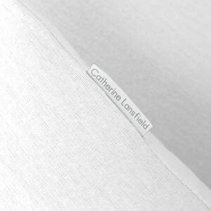 Bílé flanelové povlečení na dvoulůžko 200x200 cm – Catherine Lansfield
