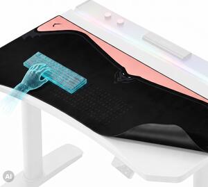 Velká herní podložka na stůl, černo-růžová, 120x52 cm: Diablo X-Forge Black Akira Pink