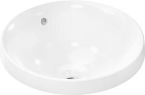 Zápustné umyvadlo Hansgrohe Xuniva S 40x40 cm bez otvoru pro baterii, s přepadem 60155450