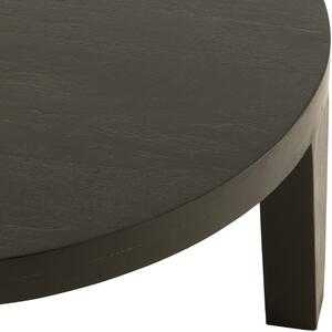 Černý dřevěný konferenční stolek J-line Buara 80 cm
