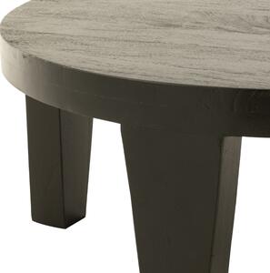 Černý dřevěný konferenční stolek J-line Buara 80 cm
