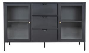 Černá kovová komoda 140x85 cm Dalby – House Nordic