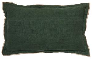 Béžovo-zelený lněný povlak na polštář Kave Home Sagi 30 x 50 cm
