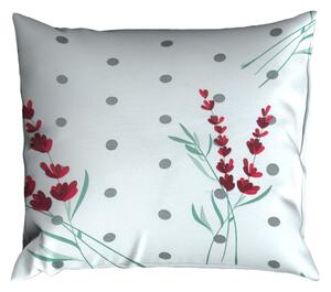Povlak BASIC 40x40 cm LEVANDA fuchsiový kvetiny
