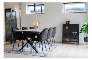 Černá kovová vitrína 80x101,5 cm Brisbane – House Nordic
