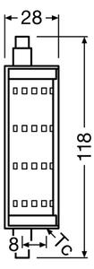 LED Žárovka R7s/13W/230V 2700K 118 mm - Osram