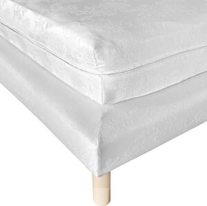 Blancheporte Potah na matraci a sokl postele, hloubka rohů 18 cm bílá sokl 90x190cm