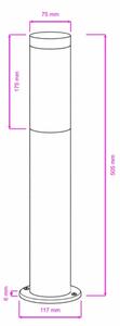 BRILAGI - Venkovní lampa ELIA 1xE27/20W/230V IP44 50 cm antracit