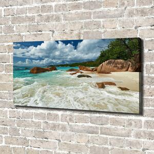 Foto obraz canvas Pláž Seychely oc-107860755