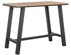 Černý hliníkový zahradní barový stůl Bizzotto Skipper 131 x 73 cm
