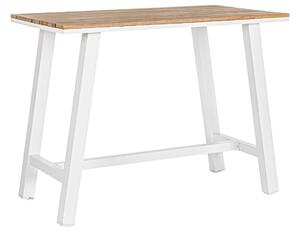 Bílý hliníkový zahradní barový stůl Bizzotto Skipper 131 x 73 cm